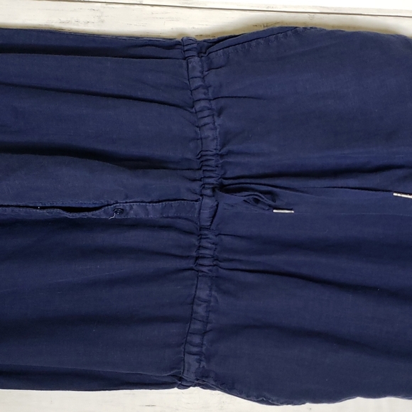 Joie Dark  blue 100 % Linen Jumpsuit - Picture 3 of 7